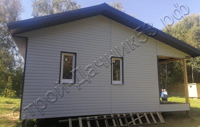 3 Каркасно-щитовой дом 9х8м., 72 М², Ленинградская область, Лодейнопольский район, деревня Рогачово. (9)